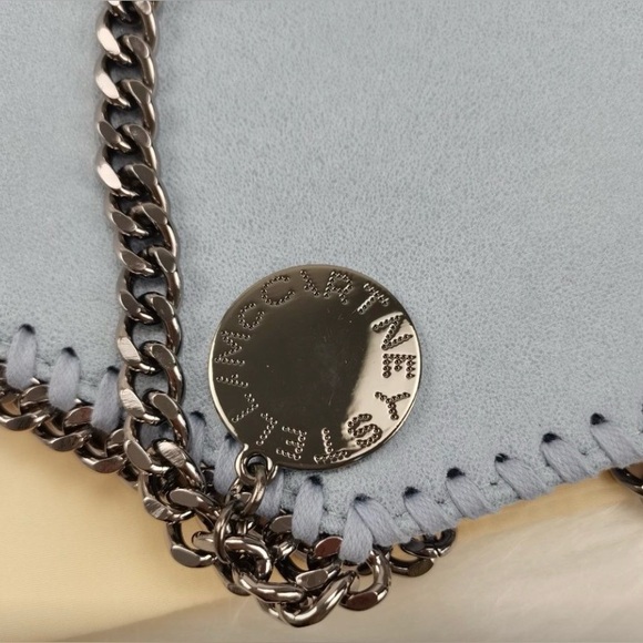STELLA MCCARTNEY Falabella Shoulder Bag Metallic in light bule - Picture 3 of 14